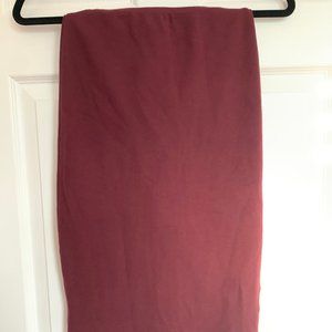 American Apparel high waist burgundy  pencil skirt Small